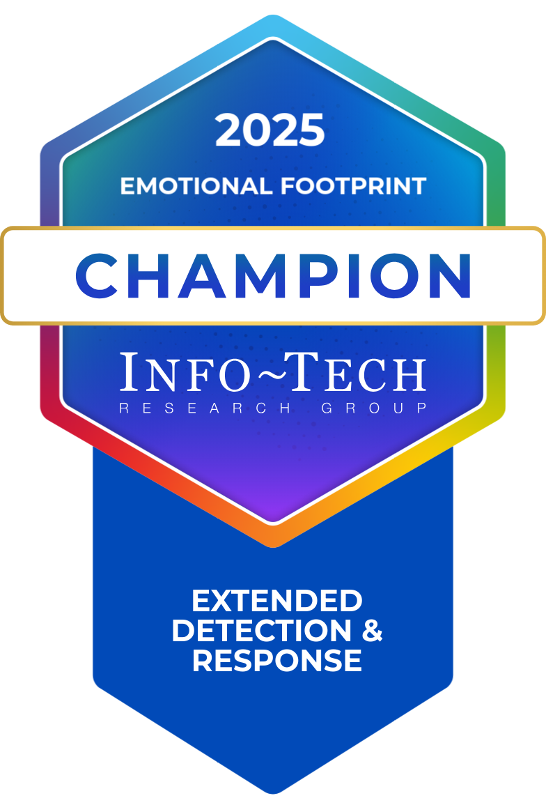Info-Tech SoftwareReviews Emotional Footprint for XDR - Champion